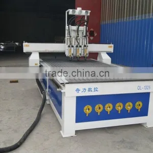 Pneumatic Tool Change Double Head CNC Wood Router for Sale QL-1325 thumbnail-5
