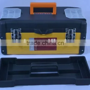 Plastic Toolbox With Handle Art Craft Storage Case Carry Tool Box thumbnail-1