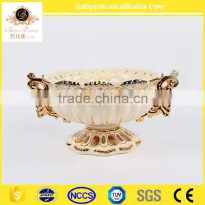 Factory Direct Selling Gold Flower Vase for Home Decoration Gift Ceramic Vase thumbnail-2