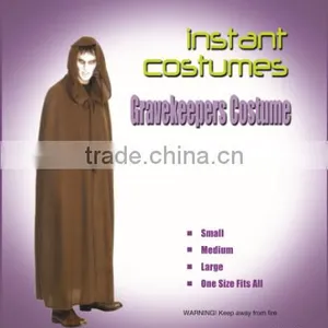 Brown Sexy Fancy Dress Gravekeepers Party Halloween Costume thumbnail-1