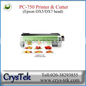 Small Size Print and Cut Machine Sticker Cut Plotter Machine PC-750 From Crystek thumbnail-1