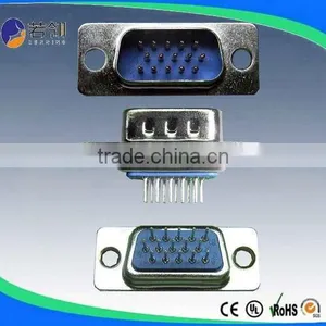 High Density PCB Straight Male Plug D-SUB Connector thumbnail-1