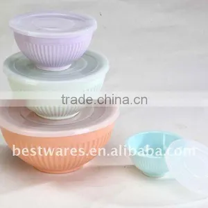 Mixing Plastic Salad Bowl With Lid thumbnail-1