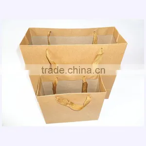 Custom Design Eco-friendly Shopping Kraft Paper Bag thumbnail-5