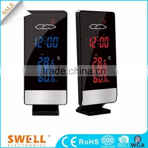 Colorful Design Table Led Desk Clock , Promotion Clock Logo Factory thumbnail-1