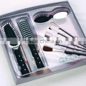 Hair Brush Set With Mirror and Make up Set thumbnail-1