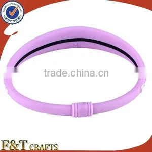 Chinese Supplier Customized Embossed Logo Rubber Colorful Silicone Bracelet Charms thumbnail-6