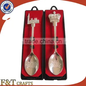 Zinc Alloy 3Dbuildings High Quality Plating Nickle Spoon/souvenir Gift thumbnail-1