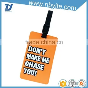 Chinese Factory Direct Sale Shapes Custom Plastic Soft Pvc Luggage Tag thumbnail-3