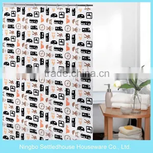 Ready Made Printing PEVA Shower Curtain for Children thumbnail-1
