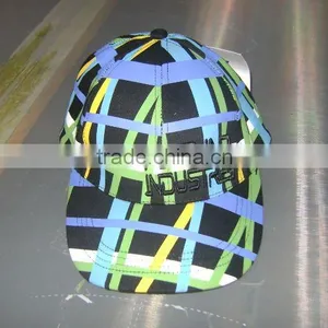 Flat Bill Fitted Baseball Cap With Contrasting Piping String thumbnail-1