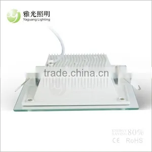 6W Sqaure Led Panel Light With Glass Surface Led Glass Panel Light Led Glass Light thumbnail-3