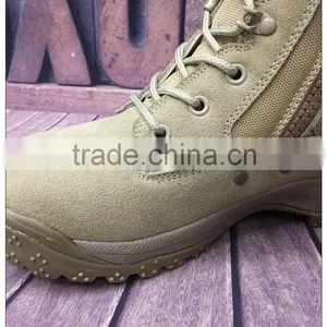 Factory Direct Sale Hkaki Leather Desert Combat Tactical Boots Military With Zipper thumbnail-3