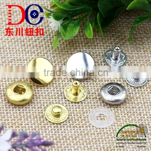 Wholesale Metal Button Hang Plating Silver/ Gold Spring Snap Button,Snap Fastener for Clothes thumbnail-2