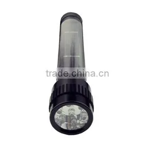 High Power Aluminium Zoom Focus Rechargeable Led Solar Flashlight thumbnail-4