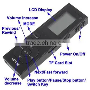 Support TF Card Telephone Recording Digital Voice Recorder MP3 Player With 4GB Memory thumbnail-3