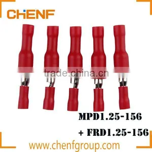 China Manufacture AWG22-16A.W.G FRD1.25-156 Copper Bullet Fully Insulated Female Terminals thumbnail-1