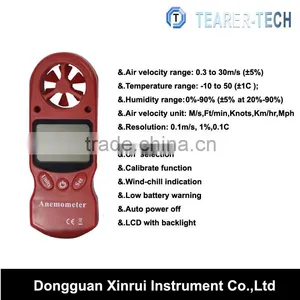 High Quality Digital Anemometer With Temperature and Humidity Function thumbnail-1