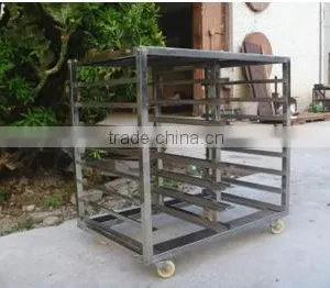 FOOD BREAD TROLLEY 8 Layers 16 Pans Stainless Steel Trolley thumbnail-2