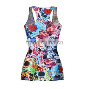 3D Digital Print Womens Vests Tops Singlet Bodycon T-Shirt Tank Top Sleeveless thumbnail-4