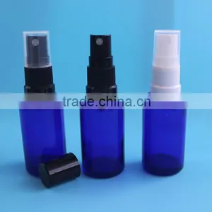 20ml Blue Boston Round Glass Bottle , Essential Oil Bottles With Pump thumbnail-2