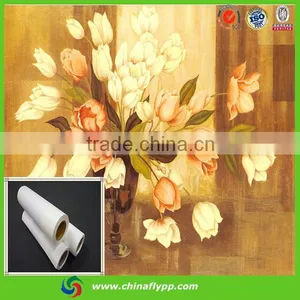 Digital Printing Cotton Canvas Cotton Canvas-White Back Digital Glossy Cotton Canvas Roll thumbnail-3