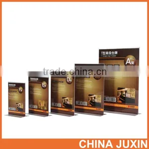 Vertical Open T Shape Sign Holder With Various Sizes Design thumbnail-1