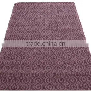 Jaquard Flat Weave Wool Rug With Canvas Backing thumbnail-1