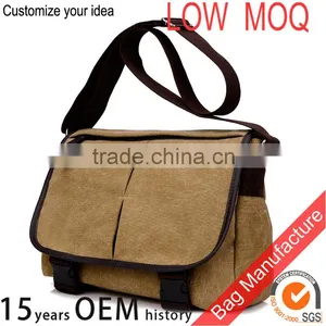 Canvas Notebook Messenger Bag Mens Shoulder Bag thumbnail-1