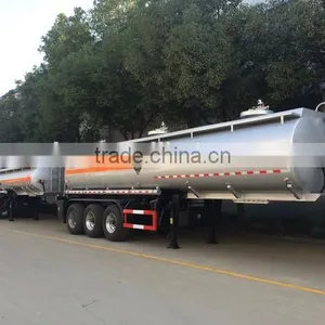 50000 Litres Stainless Steel Tank Semi-trailer Fuel Tanker Truck Capacity thumbnail-2