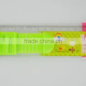 Sliding Ruler, Plastic Ruler Triangle Protractor Set thumbnail-5