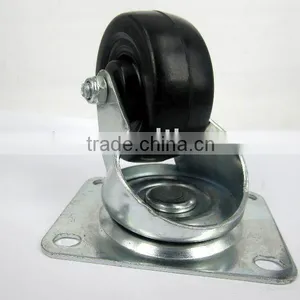 European Style Black Rubber Caster thumbnail-1