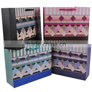 Colorful Geometric Fashion Paper Shopping Bag thumbnail-1