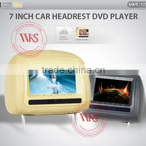 7inch Digital Screen Car Headrest DVD Player With Zipper Cover thumbnail-2