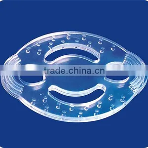 100% Safety Liquid Silicone High Transparent Smiling Face Shape Baby Teether thumbnail-1