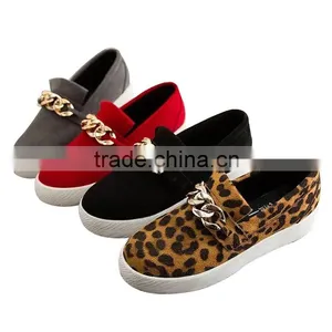 2015 New Women Casual Sneakers Platform Female Chain Flat Shoes Girls Lazy Sport Shoes Free Shipping thumbnail-1
