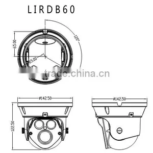 AHD 1.0MP 720p Vandalproof Dome IR Security Camera, Ahd 1080p/960p/720p thumbnail-3