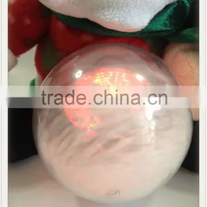 Christmas Decoration Singing Santa With Crystal Ball thumbnail-2