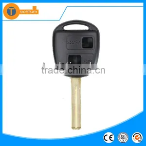 High Quality 2 Button Remote Car Key Shell Wiht Logo and Uncut Blade With Chip Groove for Toyota Lexus Is200 thumbnail-1