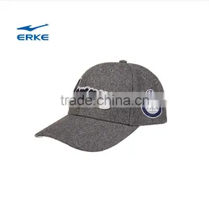ERKE 2015 Classical European Style Grey Low Profile 6 Panel Cotton Twill Snapback Baseball Cap thumbnail-1