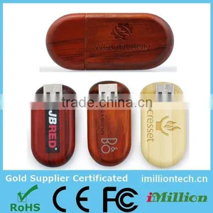 Oem Wooden Flat Usb Drive thumbnail-1