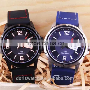 New High Quality Products Oversize Bezel Men Sport Wrist Watch Casual Silicone Watch Rubber Colorful Watch With Date thumbnail-3