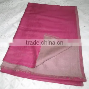 TWO COLOUR CASHMERE SCARVES TEXTILE thumbnail-2