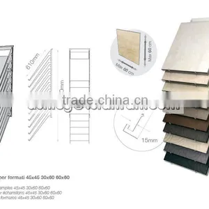Tsianfan Custom Wall Mounted Display Racks for Marble and Granite Tiles Samples WA001 thumbnail-1
