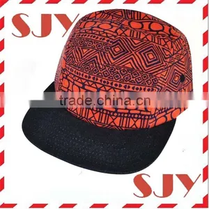 Blank Wholesale Custom 5 Panel Snapback Hat thumbnail-1