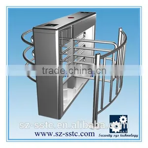 Wooden Package Security Electric Half Height Stadium Turnstile thumbnail-1