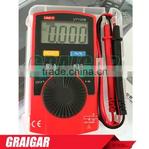 Pocket Size Type Digital Multimeters UNI-T UT120B Super Slim Meter Handheld Digital Multimeters Mini Digital ac dc Voltmeter thumbnail-1
