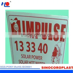 Durable and Resistance Grease Plastic Fluted Corona Treated Signboard thumbnail-1
