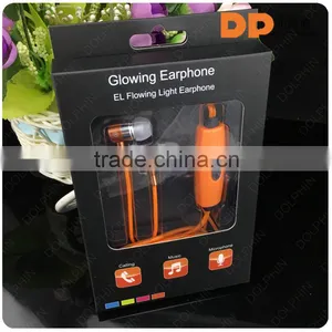 Best Price Led Glowing Earphones, EL Light Earphone Wired Light Earbud Led Earphones thumbnail-2
