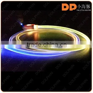 Dongguan Factory Price Color Changing Crystal Connector USB 2.0 LED Usb Cable for Iphone Chargers thumbnail-3